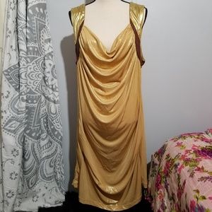 RocaWear Gold Plus Sleeveless Dress with Pockets